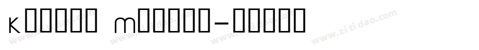 Kramer Medium字体转换